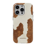 Luxury phone case with warm brown pattern