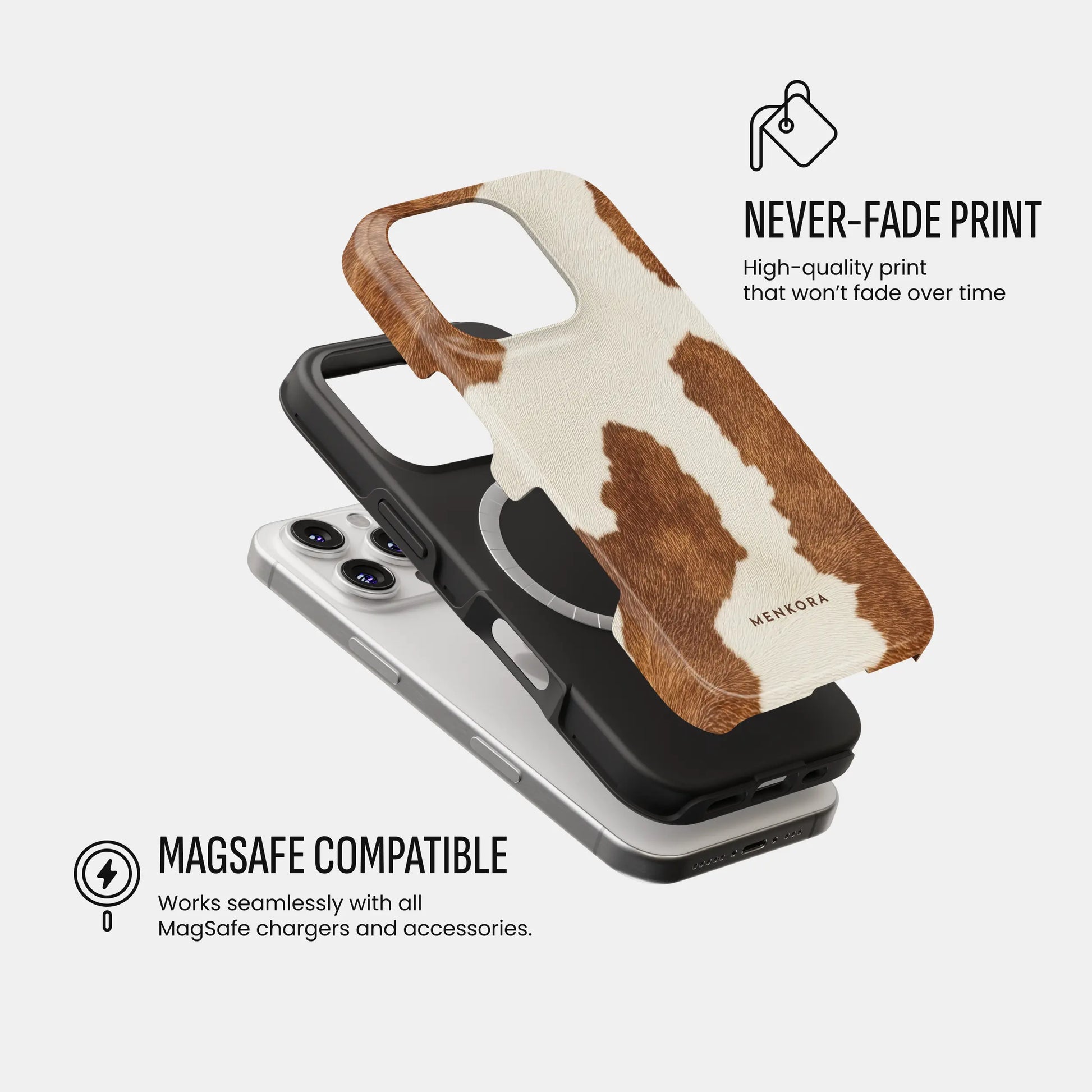 Luxury phone case with warm brown pattern