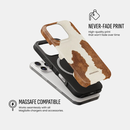 Luxury phone case with warm brown pattern