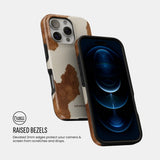 Luxury phone case with warm brown pattern