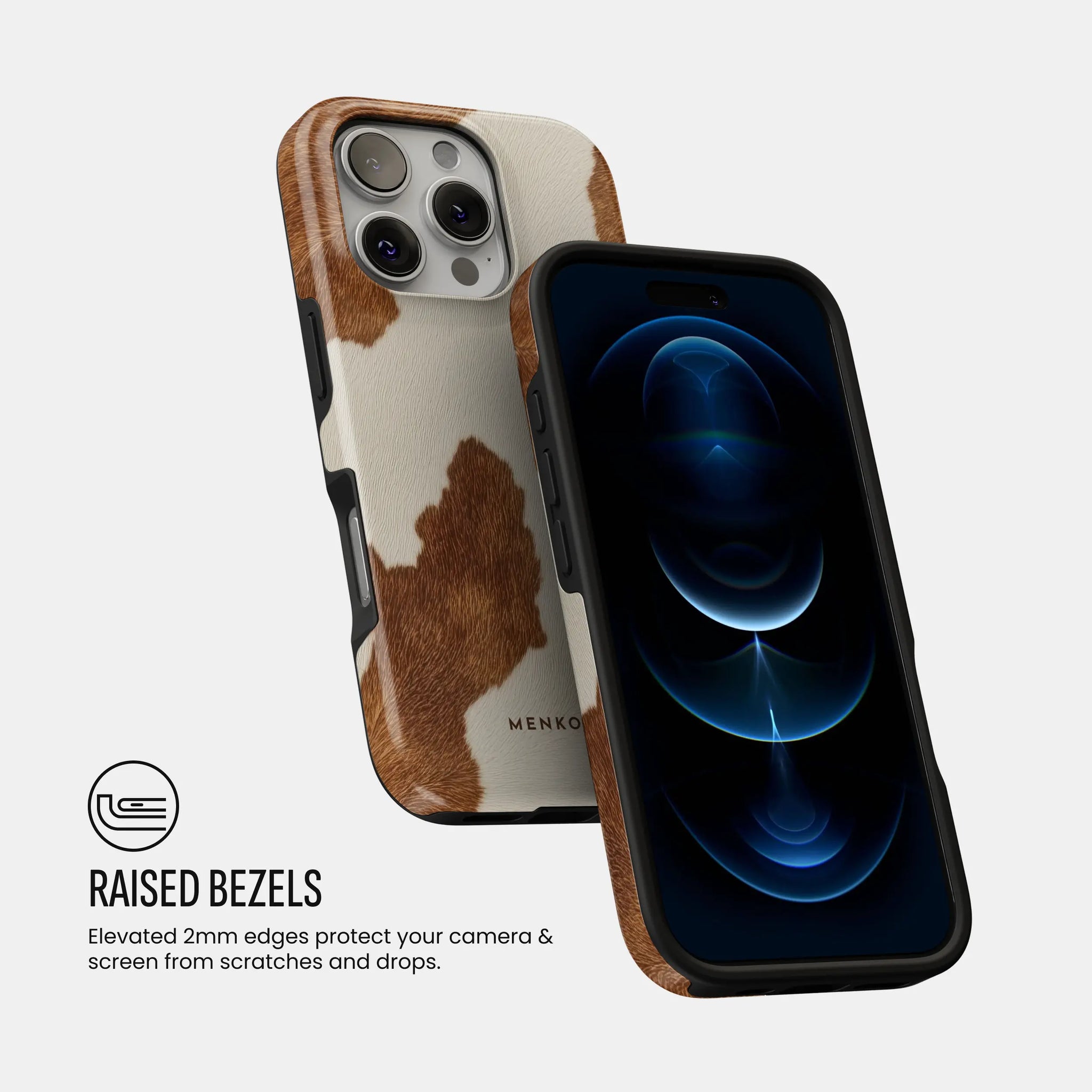 Luxury phone case with warm brown pattern